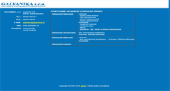 Desktop Screenshot of galvanika.sk